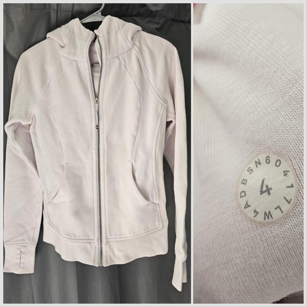 Lululemon Athletica Soft Pink Zip-Up Hoodie